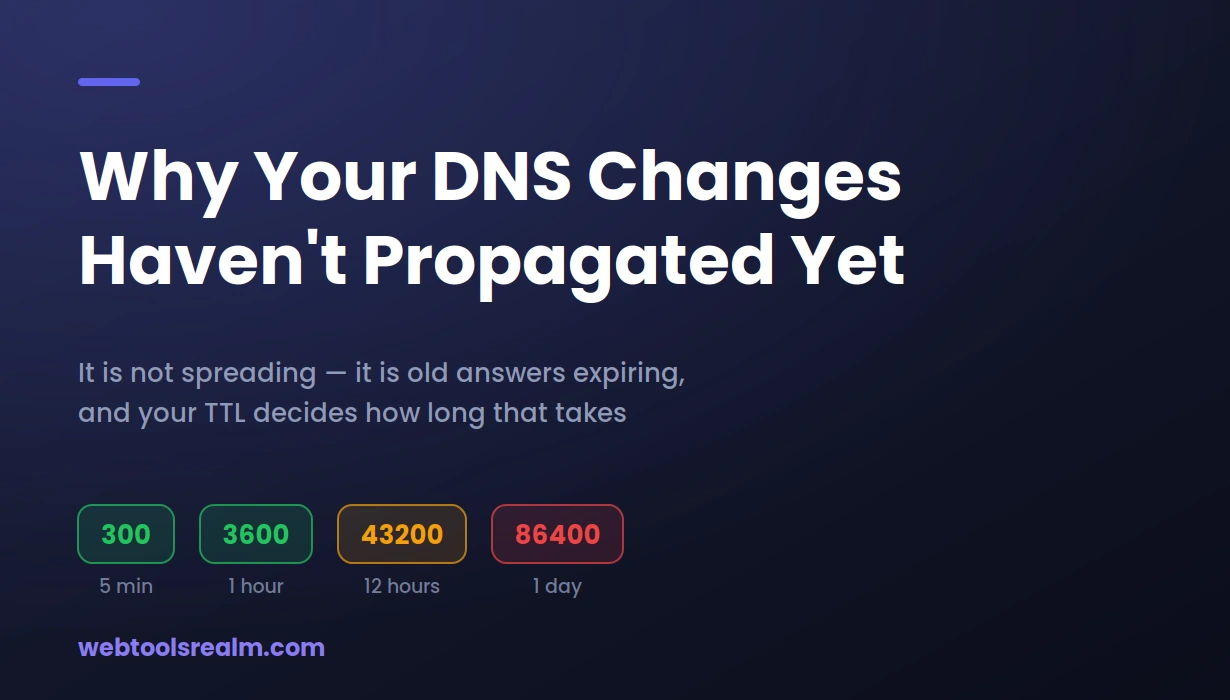 Why Your DNS Changes Haven't Propagated Yet