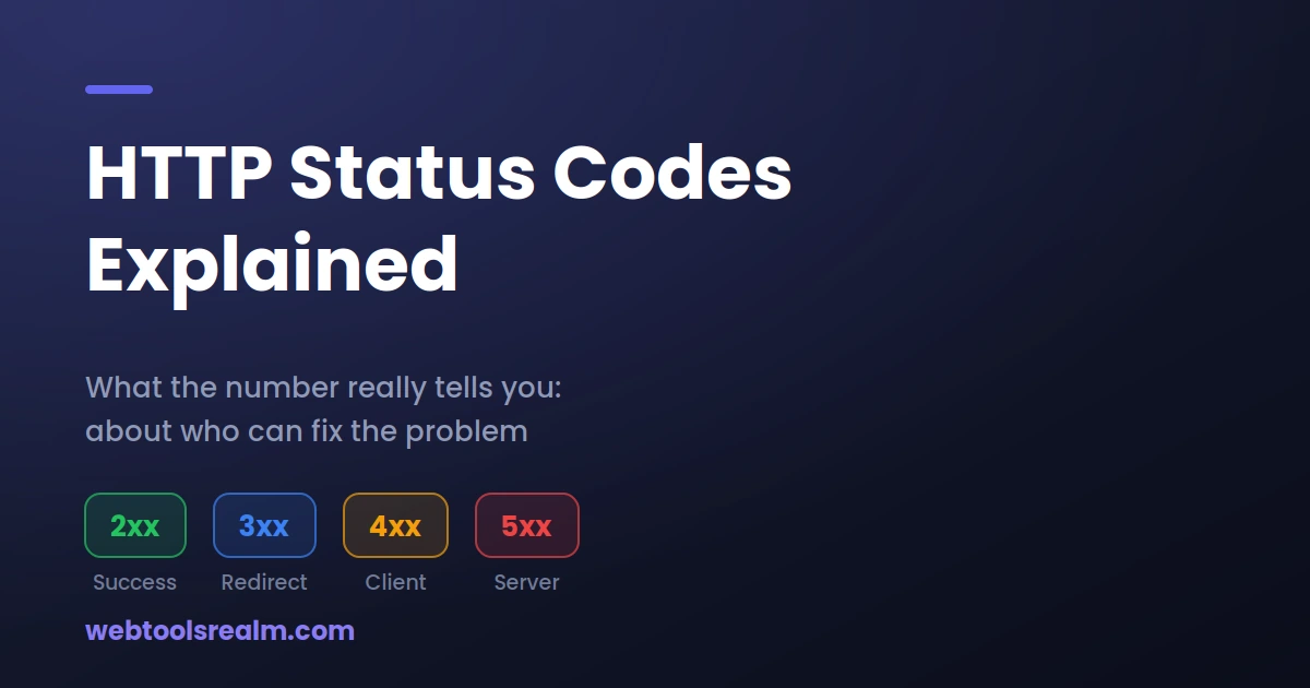 HTTP Status Codes Explained: What 200, 301, 403, 404 and 500 Actually Mean